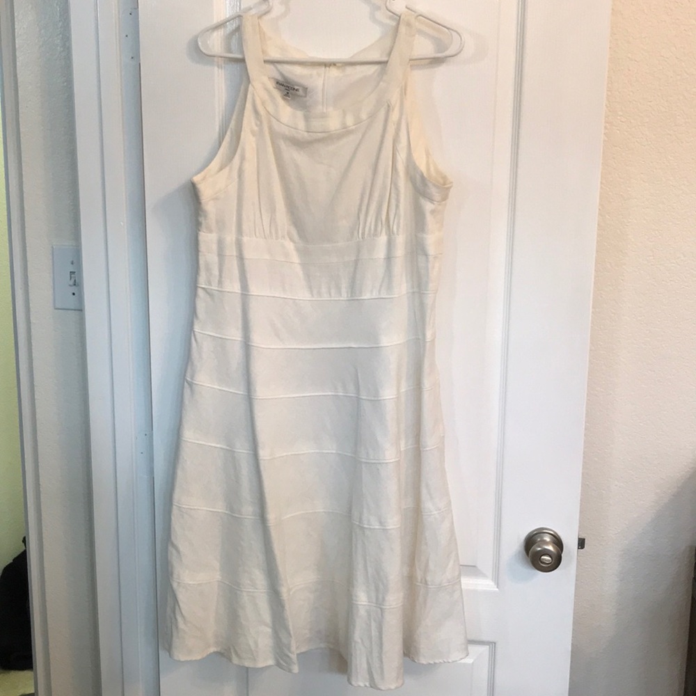 Evan Picone White Dress, Size 16